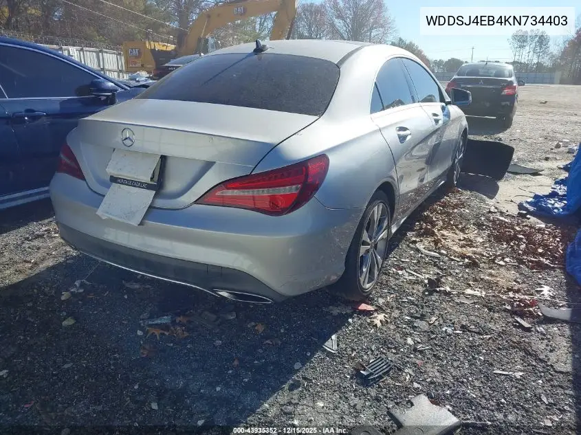 WDDSJ4EB4KN734403 2019 Mercedes-Benz Cla 250