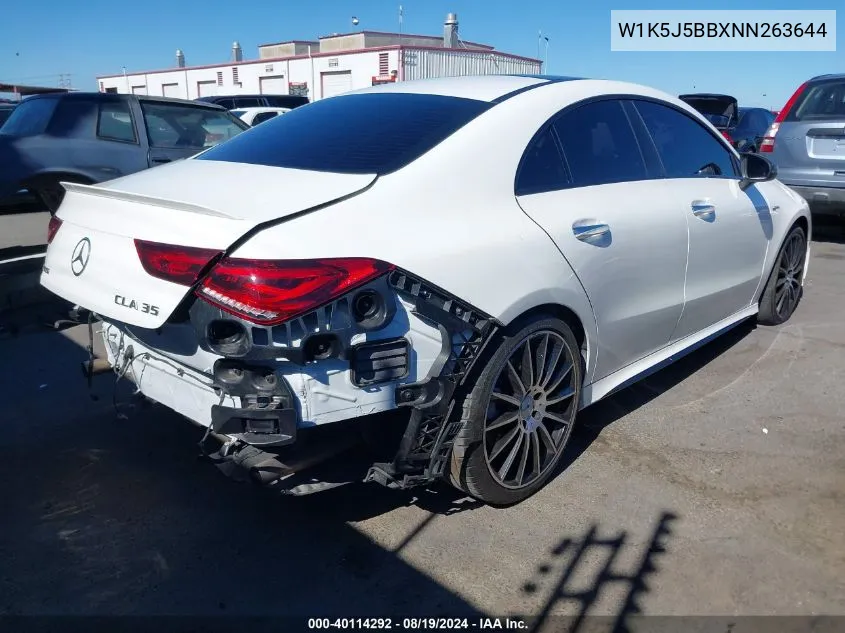 W1K5J5BBXNN263644 2022 Mercedes-Benz Amg Cla 35 4Matic