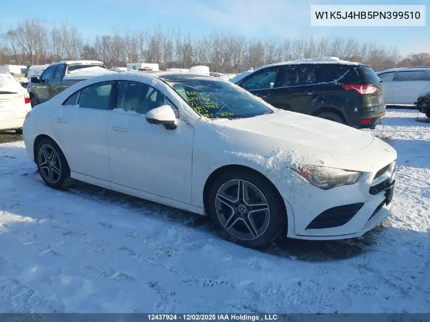 W1K5J4HB5PN399510 2023 Mercedes-Benz Cla 250 4Matic