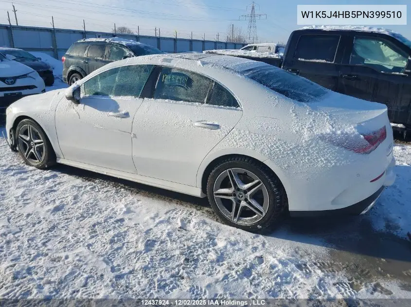 W1K5J4HB5PN399510 2023 Mercedes-Benz Cla 250 4Matic