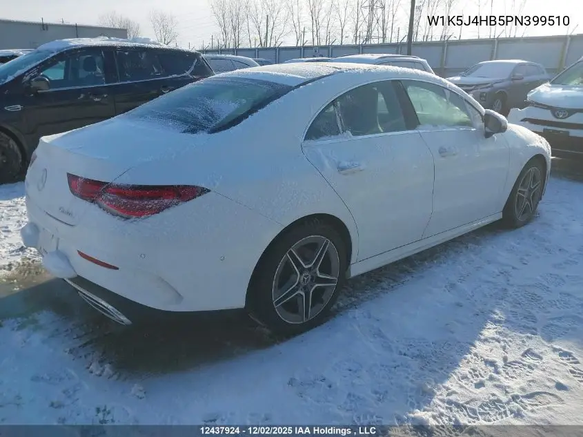 W1K5J4HB5PN399510 2023 Mercedes-Benz Cla 250 4Matic