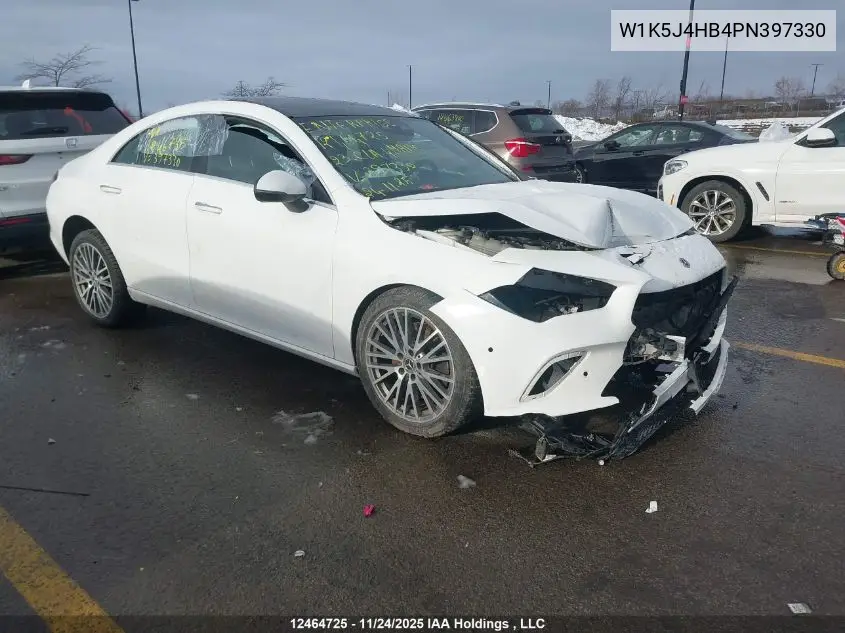 W1K5J4HB4PN397330 2023 Mercedes-Benz Cla 250 4Matic