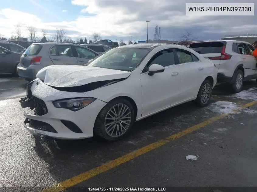 W1K5J4HB4PN397330 2023 Mercedes-Benz Cla 250 4Matic