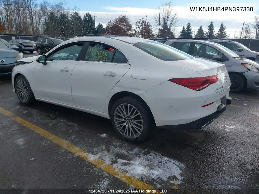 W1K5J4HB4PN397330 2023 Mercedes-Benz Cla 250 4Matic