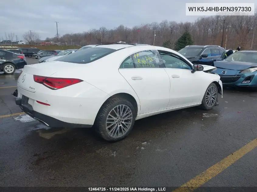 W1K5J4HB4PN397330 2023 Mercedes-Benz Cla 250 4Matic