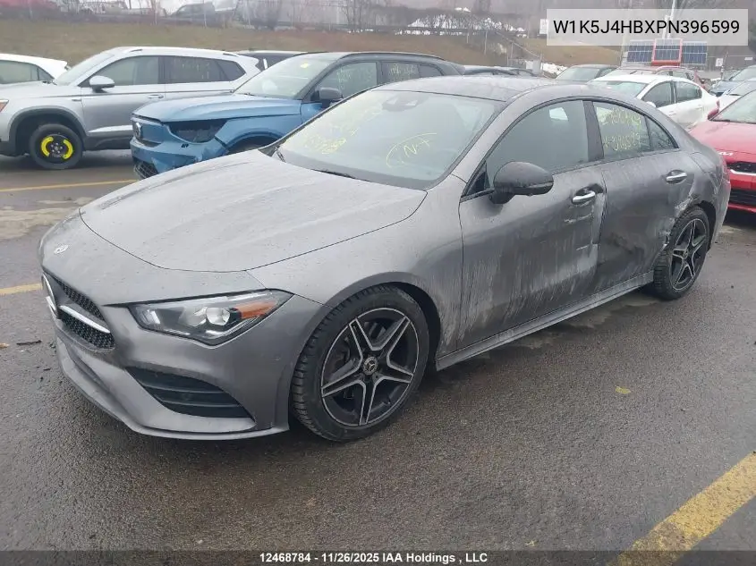 W1K5J4HBXPN396599 2023 Mercedes-Benz Cla 250 4Matic
