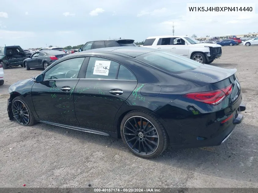 W1K5J4HBXPN414440 2023 Mercedes-Benz Cla 250 Coupe 4Matic