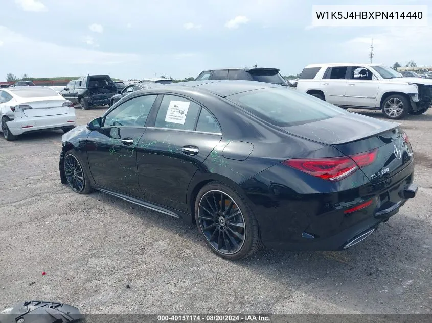 W1K5J4HBXPN414440 2023 Mercedes-Benz Cla 250 Coupe 4Matic