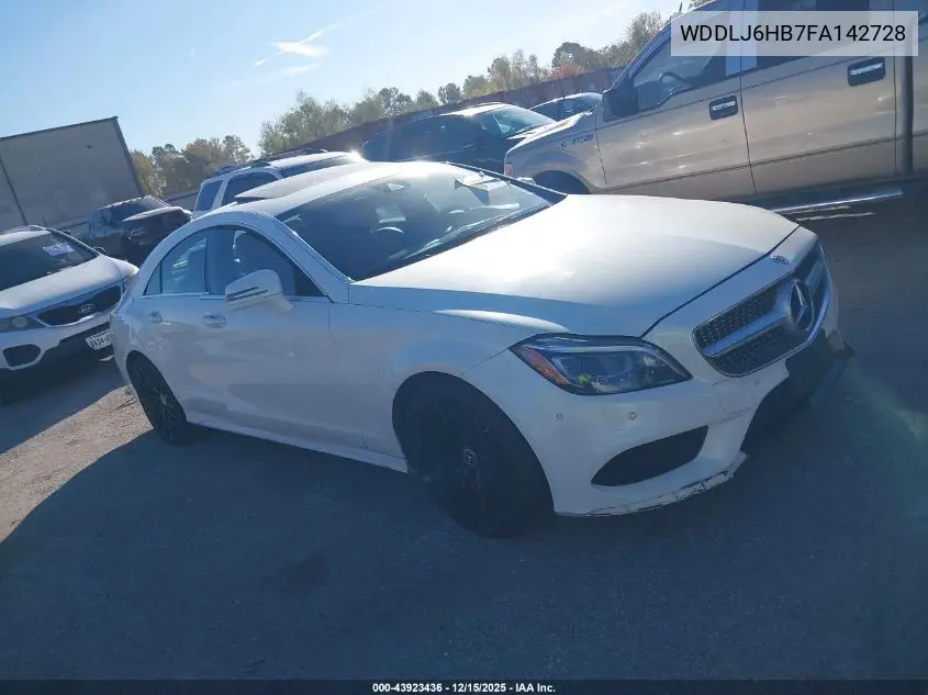 WDDLJ6HB7FA142728 2015 Mercedes-Benz Cls 400 4Matic