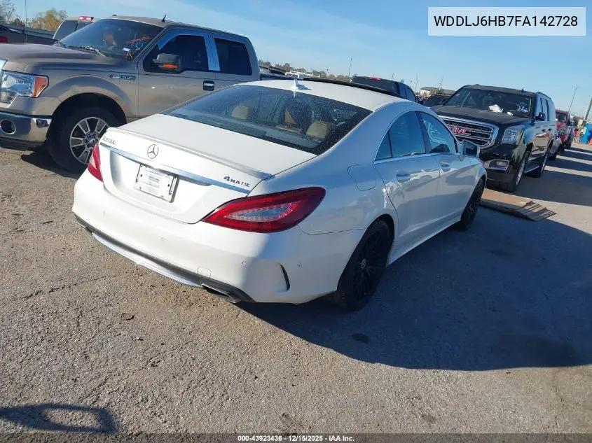 WDDLJ6HB7FA142728 2015 Mercedes-Benz Cls 400 4Matic