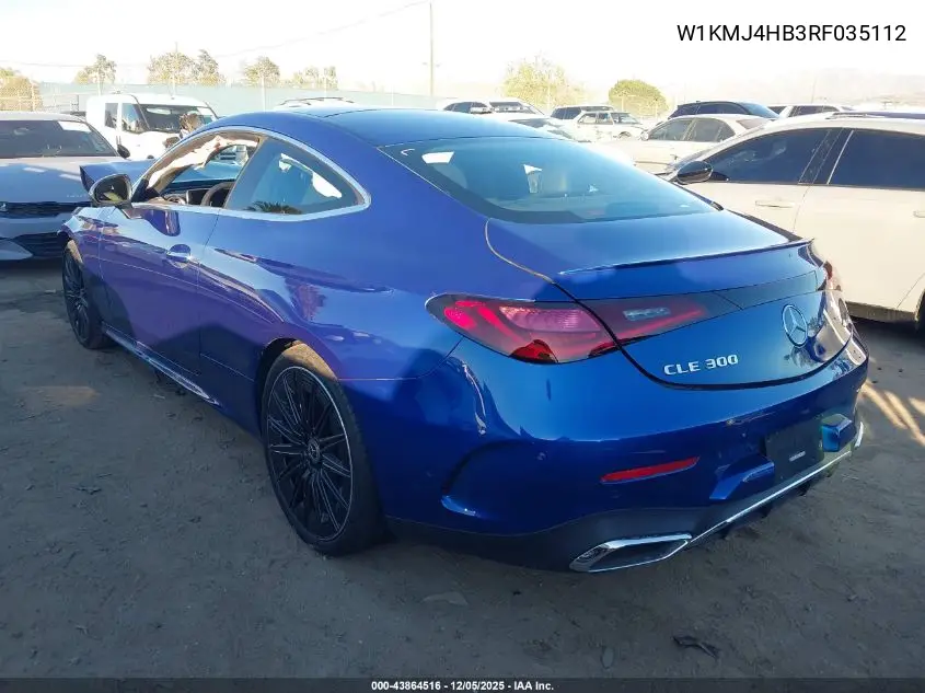 W1KMJ4HB3RF035112 2024 Mercedes-Benz Cle 300 4Matic