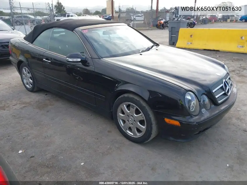 WDBLK65GXYT051630 2000 Mercedes-Benz Clk 320
