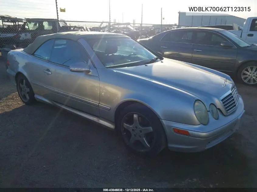 WDBLK70G62T123315 2002 Mercedes-Benz Clk 430
