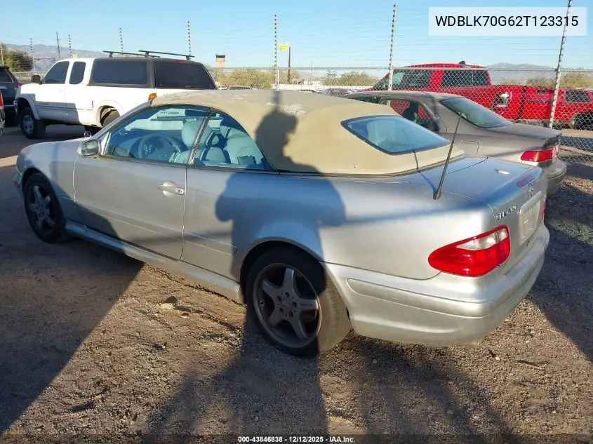 WDBLK70G62T123315 2002 Mercedes-Benz Clk 430