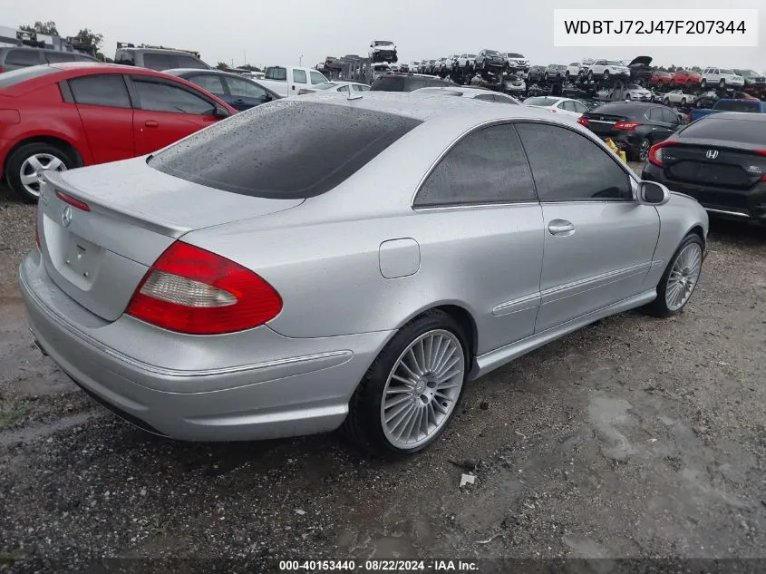 WDBTJ72J47F207344 2007 Mercedes-Benz Clk 550