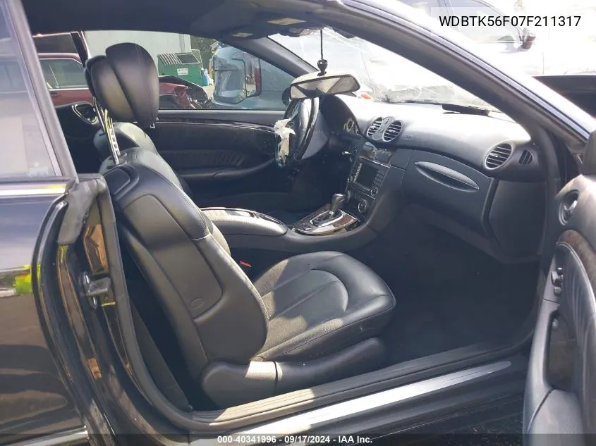 WDBTK56F07F211317 2007 Mercedes-Benz Clk 350