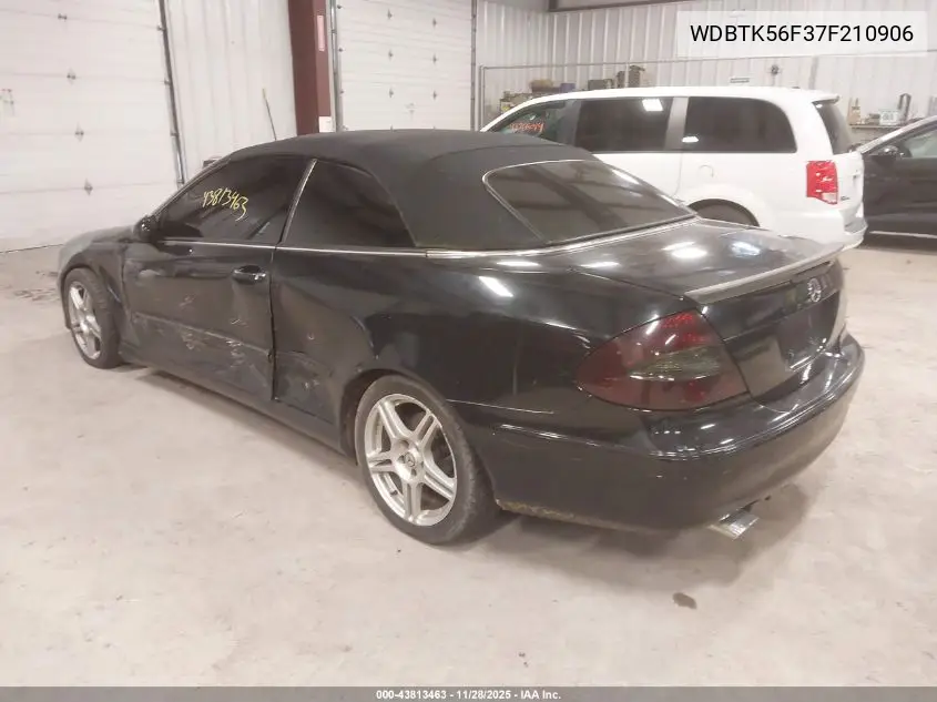 WDBTK56F37F210906 2007 Mercedes-Benz Clk 350