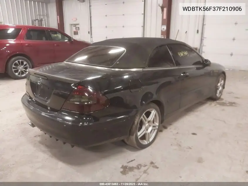 WDBTK56F37F210906 2007 Mercedes-Benz Clk 350