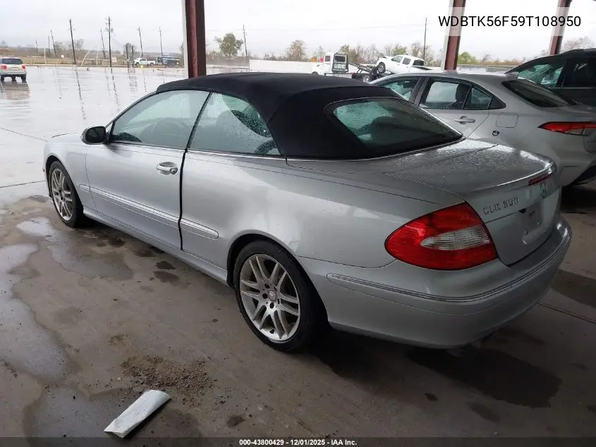 WDBTK56F59T108950 2009 Mercedes-Benz Clk 350