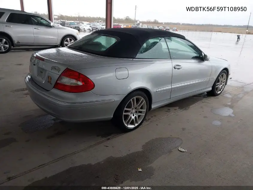 WDBTK56F59T108950 2009 Mercedes-Benz Clk 350