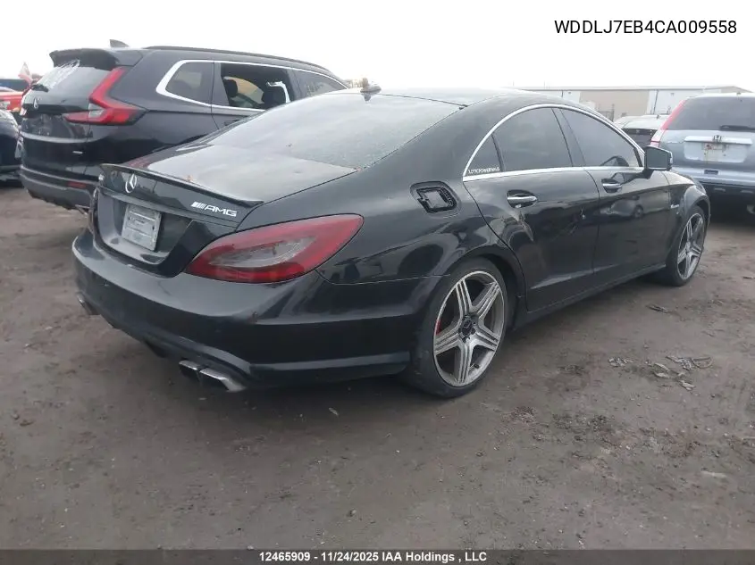 WDDLJ7EB4CA009558 2012 Mercedes-Benz Cls 63 Amg