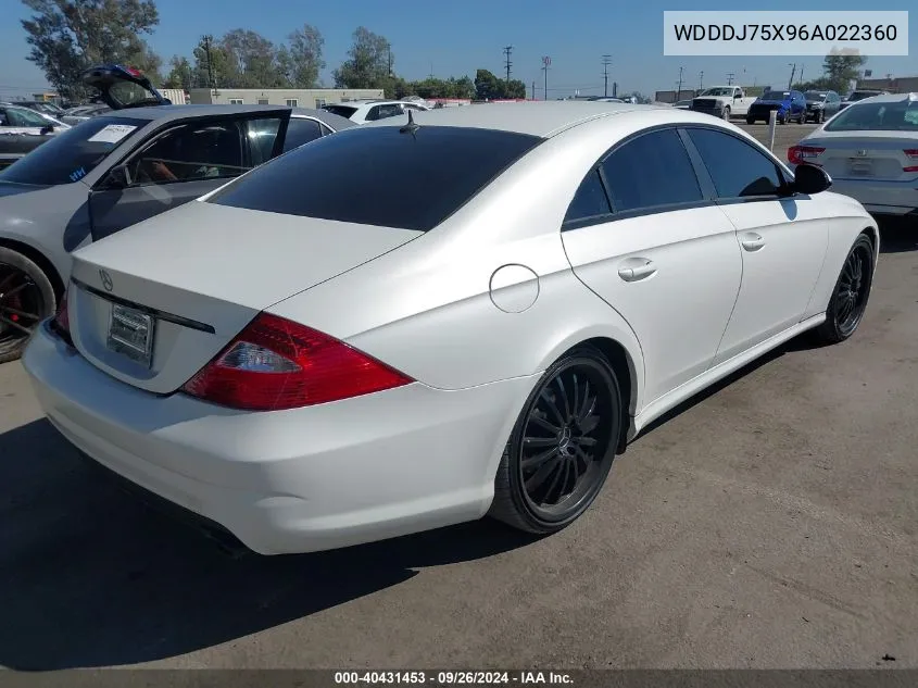 WDDDJ75X96A022360 2006 Mercedes-Benz Cls 500