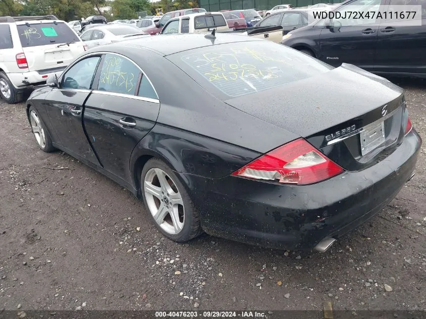 WDDDJ72X47A111677 2007 Mercedes-Benz Cls 550