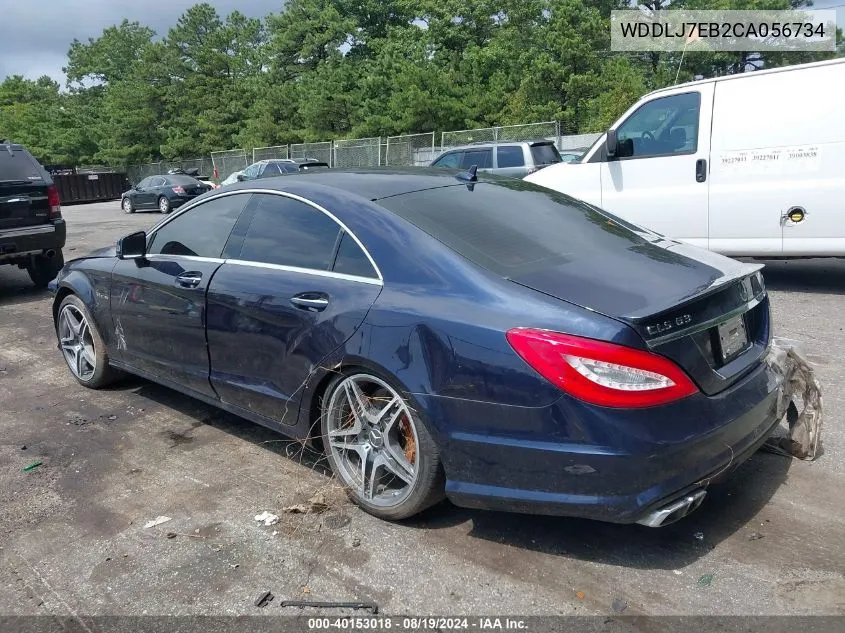 WDDLJ7EB2CA056734 2012 Mercedes-Benz Cls 63 Amg