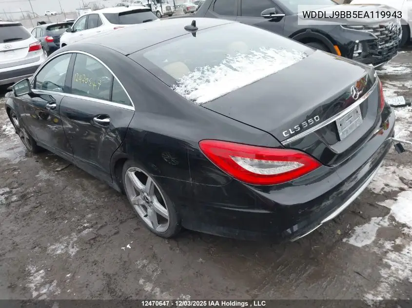 WDDLJ9BB5EA119943 2014 Mercedes-Benz Cls 550 4Matic
