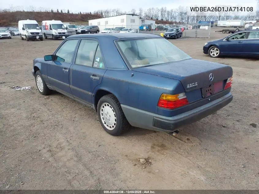 WDBEA26D1JA714108 1988 Mercedes-Benz 260 E