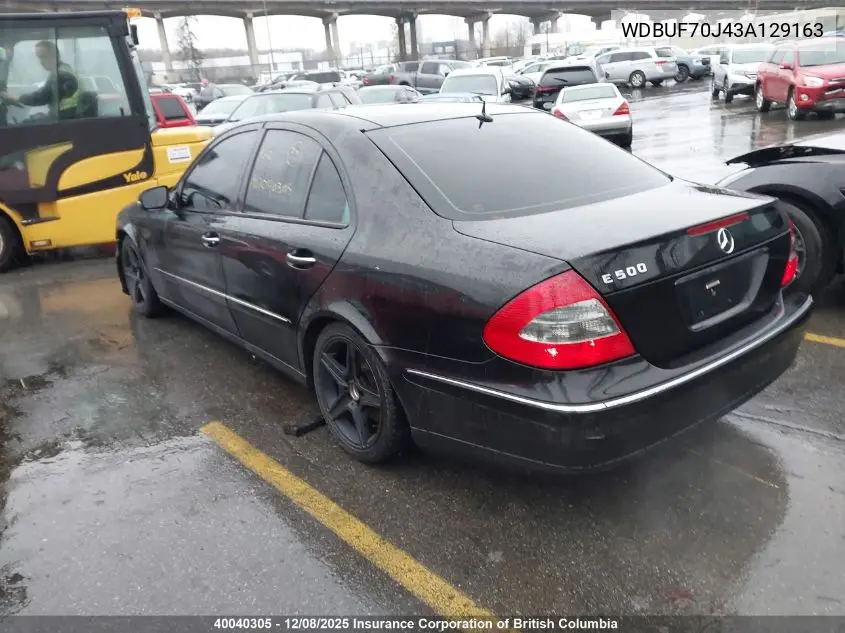 WDBUF70J43A129163 2003 Mercedes-Benz E 500