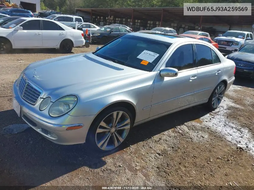 WDBUF65J93A259569 2003 Mercedes-Benz E 320