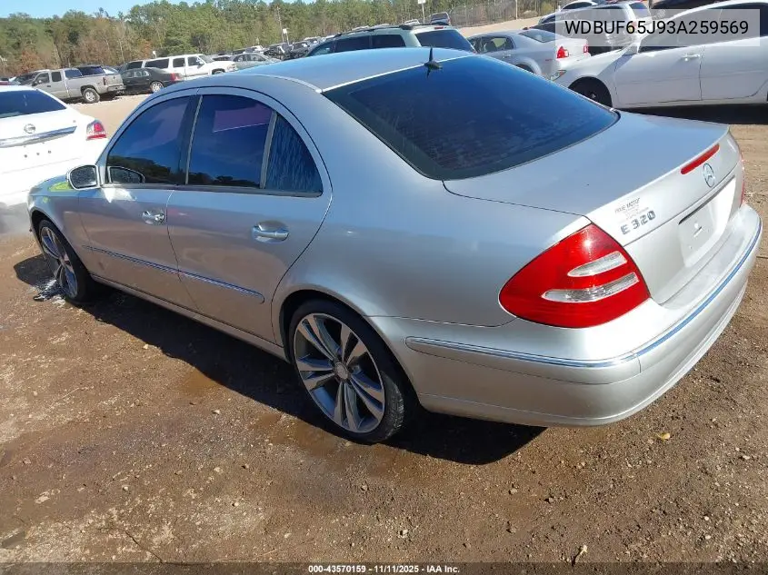 WDBUF65J93A259569 2003 Mercedes-Benz E 320