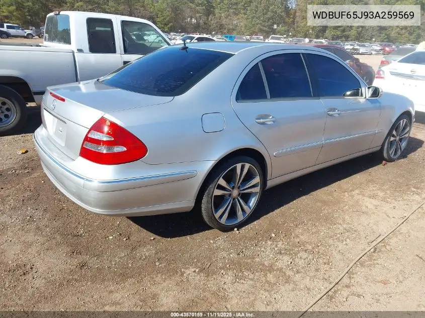 WDBUF65J93A259569 2003 Mercedes-Benz E 320