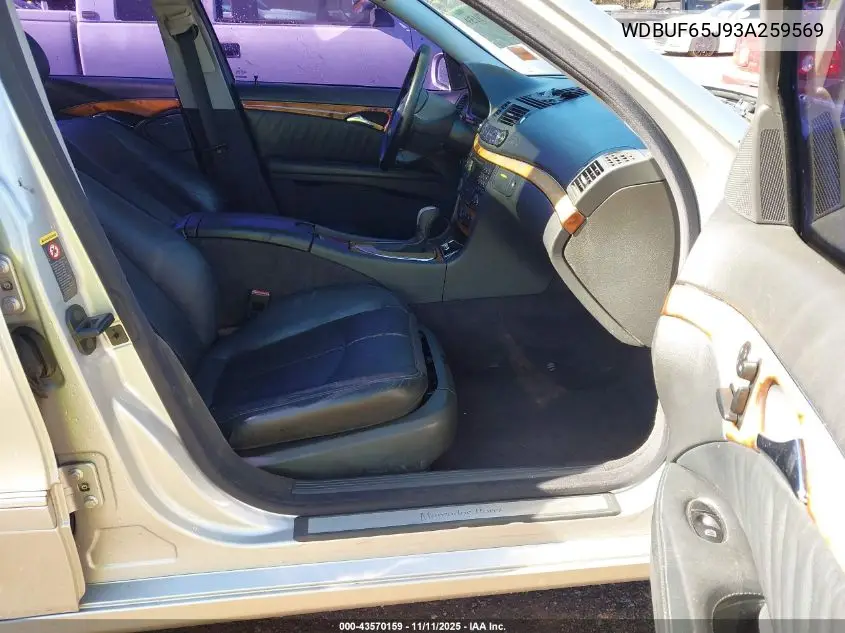 WDBUF65J93A259569 2003 Mercedes-Benz E 320