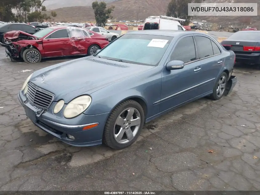 WDBUF70J43A318086 2003 Mercedes-Benz E 500