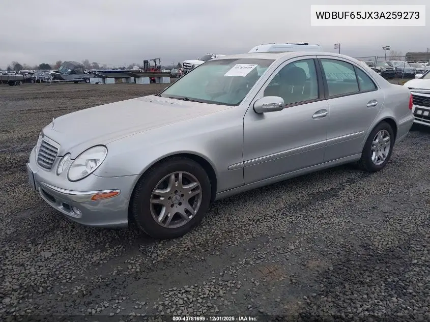 WDBUF65JX3A259273 2003 Mercedes-Benz E 320