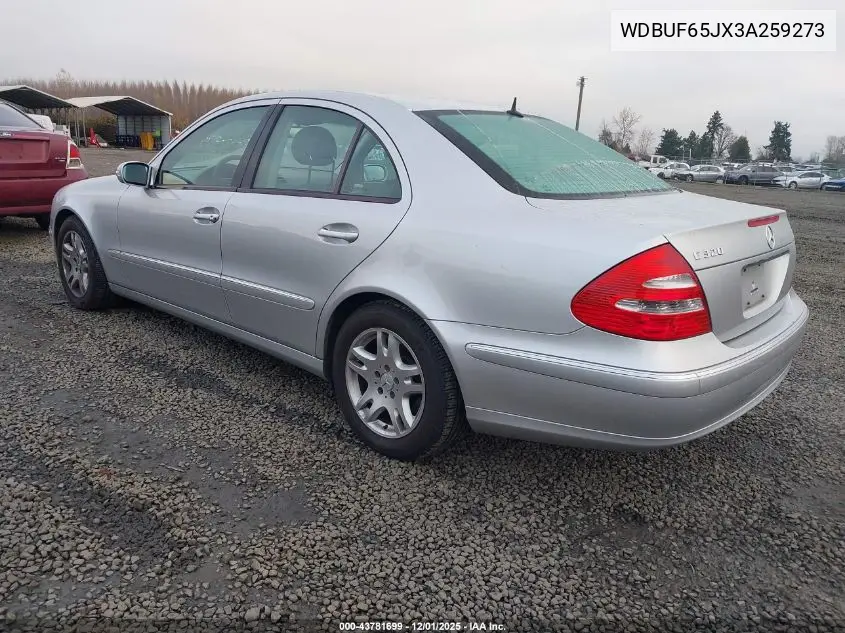WDBUF65JX3A259273 2003 Mercedes-Benz E 320