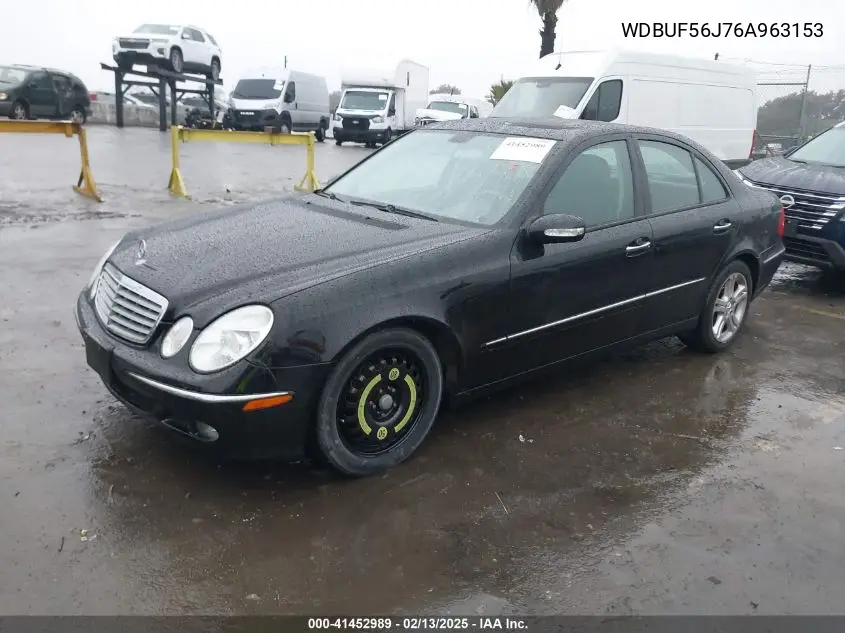 2006 Mercedes-Benz E 350 VIN: WDBUF56J76A963153 Lot: 41452989