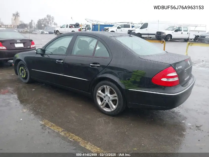 2006 Mercedes-Benz E 350 VIN: WDBUF56J76A963153 Lot: 41452989