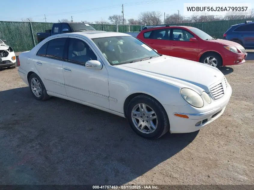 2006 Mercedes-Benz E 350 VIN: WDBUF56J26A799357 Lot: 41757463