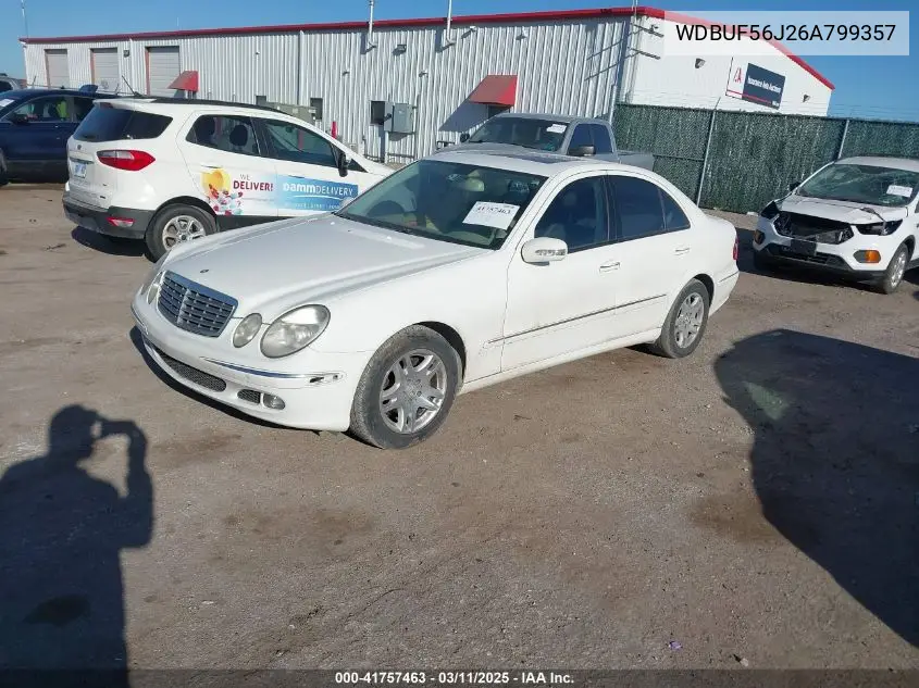 2006 Mercedes-Benz E 350 VIN: WDBUF56J26A799357 Lot: 41757463