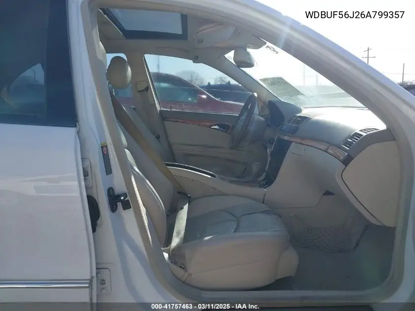 2006 Mercedes-Benz E 350 VIN: WDBUF56J26A799357 Lot: 41757463