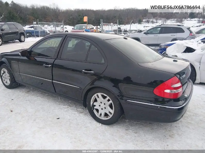 WDBUF56JX6A786694 2006 Mercedes-Benz E 350