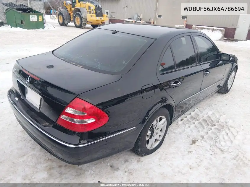 WDBUF56JX6A786694 2006 Mercedes-Benz E 350