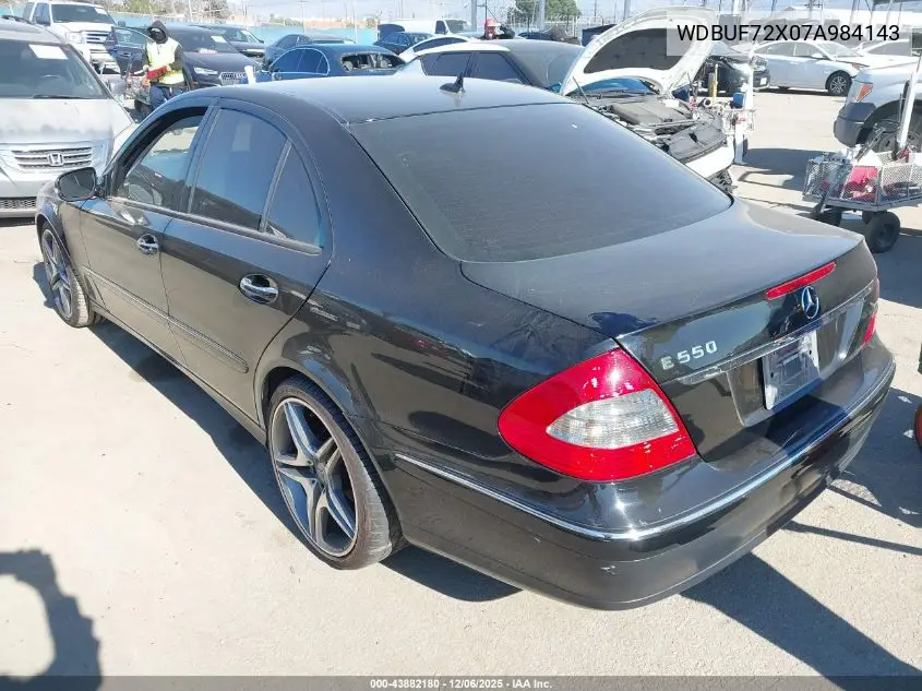 WDBUF72X07A984143 2007 Mercedes-Benz E 550
