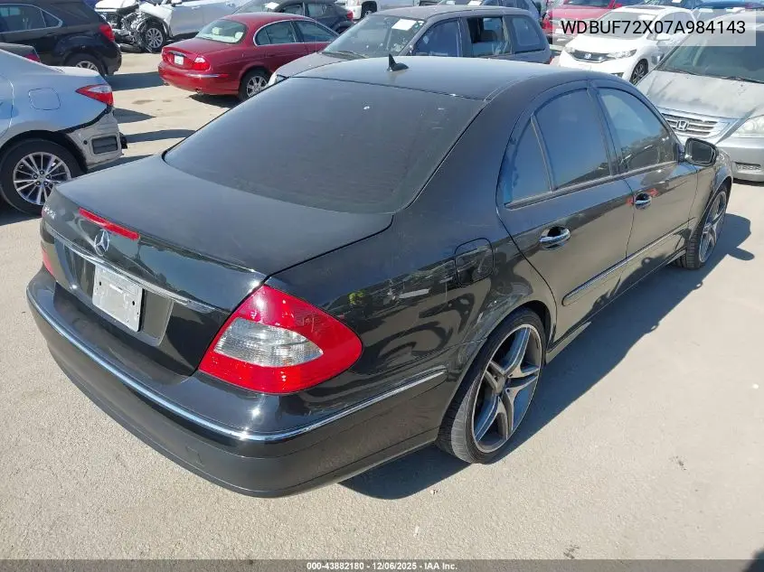 WDBUF72X07A984143 2007 Mercedes-Benz E 550