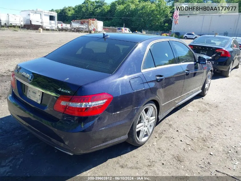 WDDHF8HB0AA177977 2010 Mercedes-Benz E 350 4Matic