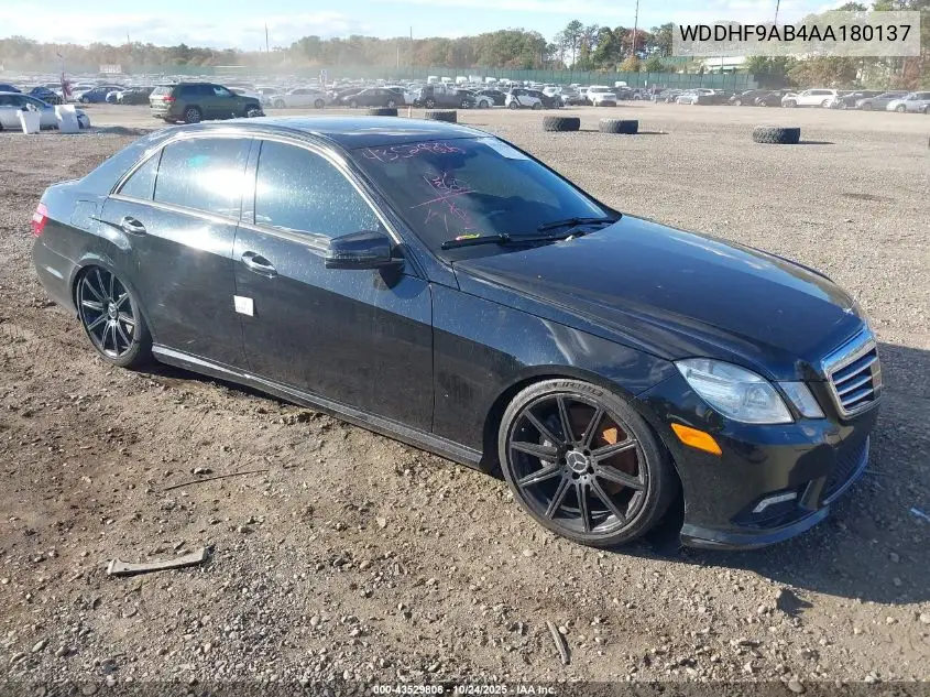 WDDHF9AB4AA180137 2010 Mercedes-Benz E 550 4Matic