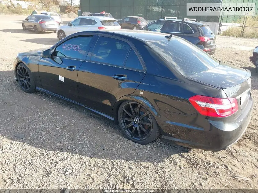 WDDHF9AB4AA180137 2010 Mercedes-Benz E 550 4Matic
